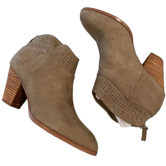 Violet & Red Jackson Bootie Boot Taupe 9 Boho Southwestern - Picture 1 of 9